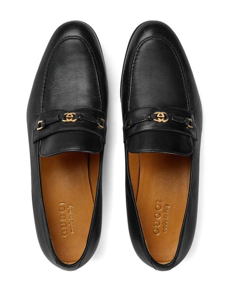 gucci men's interlocking g loafers|gucci jordaan loafer men.